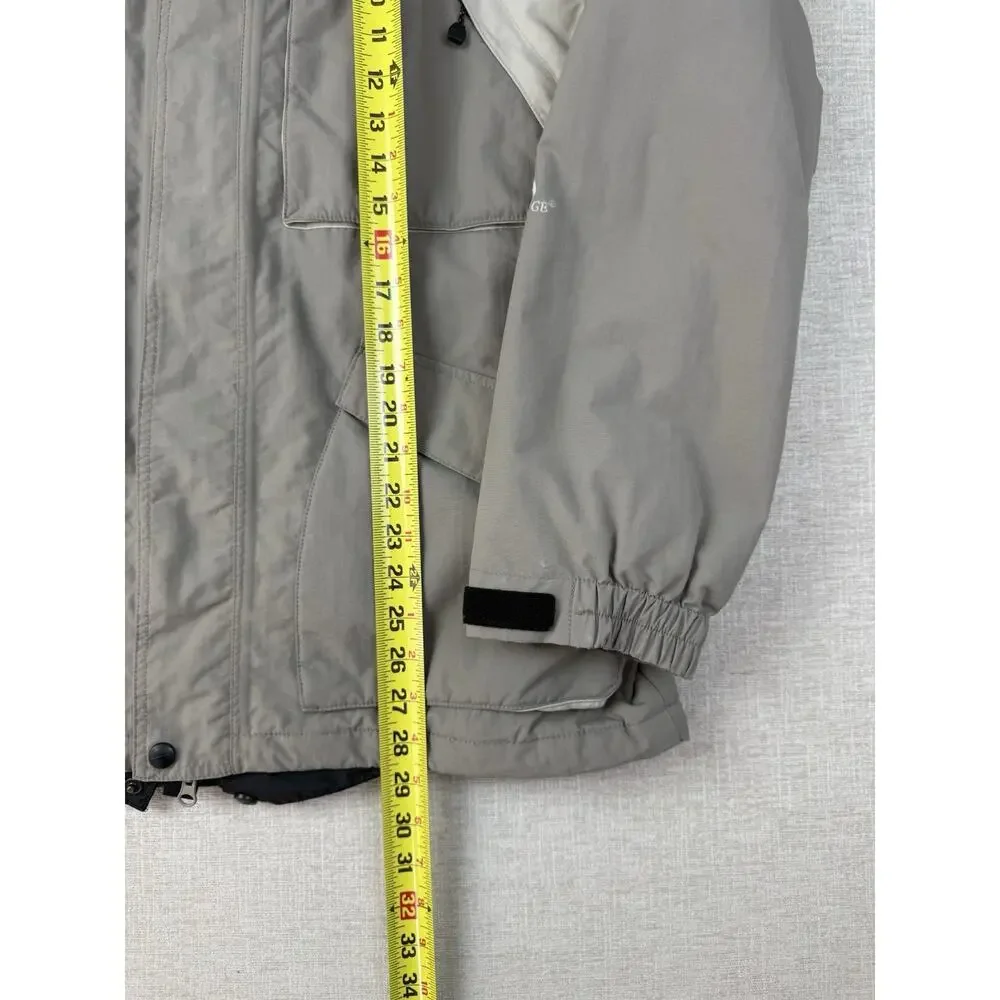 Polar Edge Ski Snow Jacket Men’s Medium Gray Hooded Waterproof Winter Coat